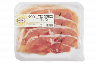 Nakrájené prosciutto crudo s lanýžem 100g Maletti