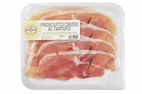 Nakrájené prosciutto crudo s lanýžem 100g Maletti