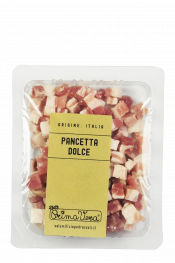 Nakrájená Pancetta cubettata Bio 100g Pedrazzoli