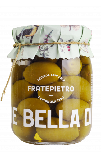 olivy zelené Bella di Cerignola 580ml Fratepietro