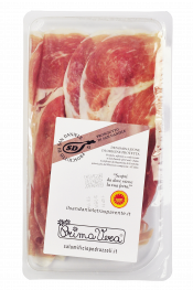 Nakrájené prosciutto crudo San Daniele 16 měsíců Bio 60g Pedrazzoli