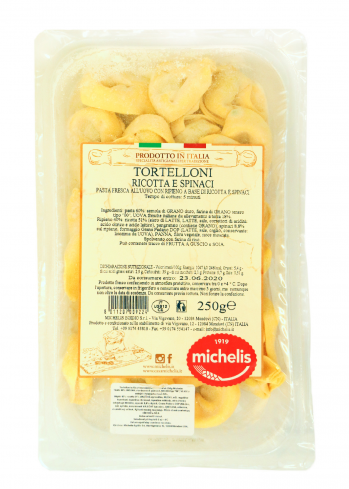 Tortelloni s ricottou a špenátem čerstvé 250g Michelis